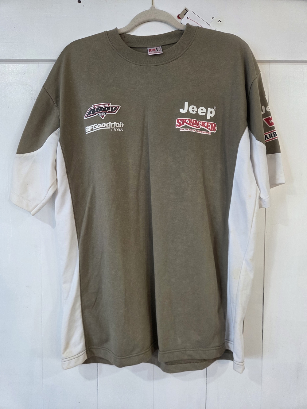 Jeep Olive Green & White Short Sleeve Logo Tee